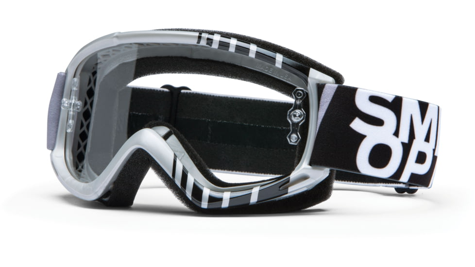 Smith Optics Fuel v.1 MX Goggles - Silver Vert Frame w/ Clear Anti Fog Lens FV1CFVV13