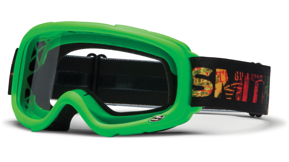 Smith Optics Gambler MX Goggles - Green Frame w/ Clear Anti Fog Lens GX1CFGN13