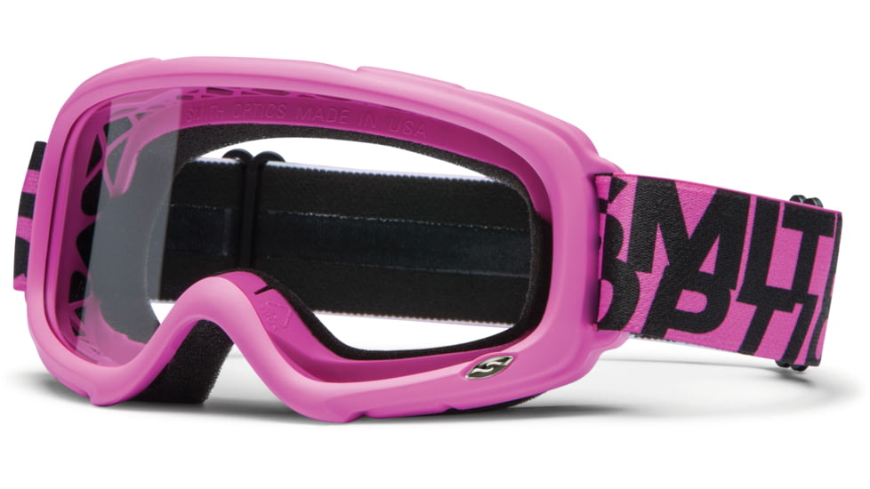 Smith Optics Gambler MX Goggles - Hot Pink Frame w/ Clear Anti Fog Lens GX1CFHP13