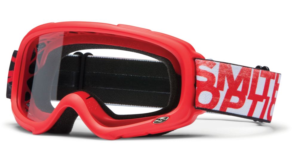 Smith Optics Gambler MX Goggles - Red Frame w/ Clear Anti Fog Lens GX1CFRD13