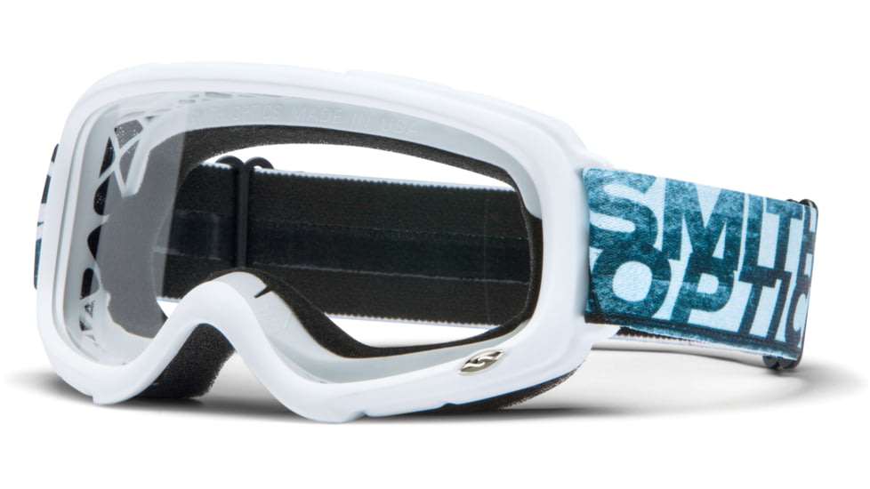 Smith Optics Gambler MX Goggles - White Frame w/ Clear Anti Fog Lens GX1CFWT13
