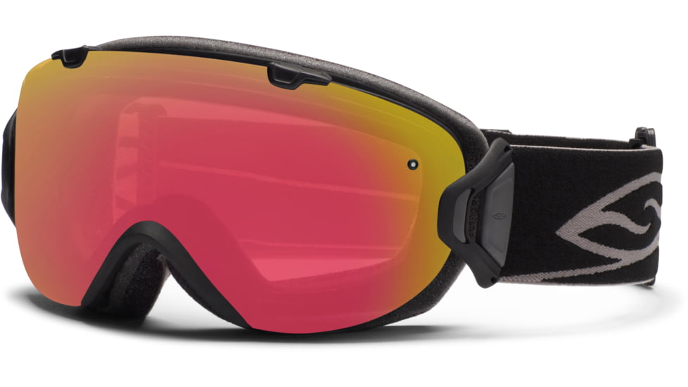 Smith Optics I/OS Snow Goggles - Black Frame w/ Photochromic Red Sensor and Green Sol X Lens IS7PRZBK12