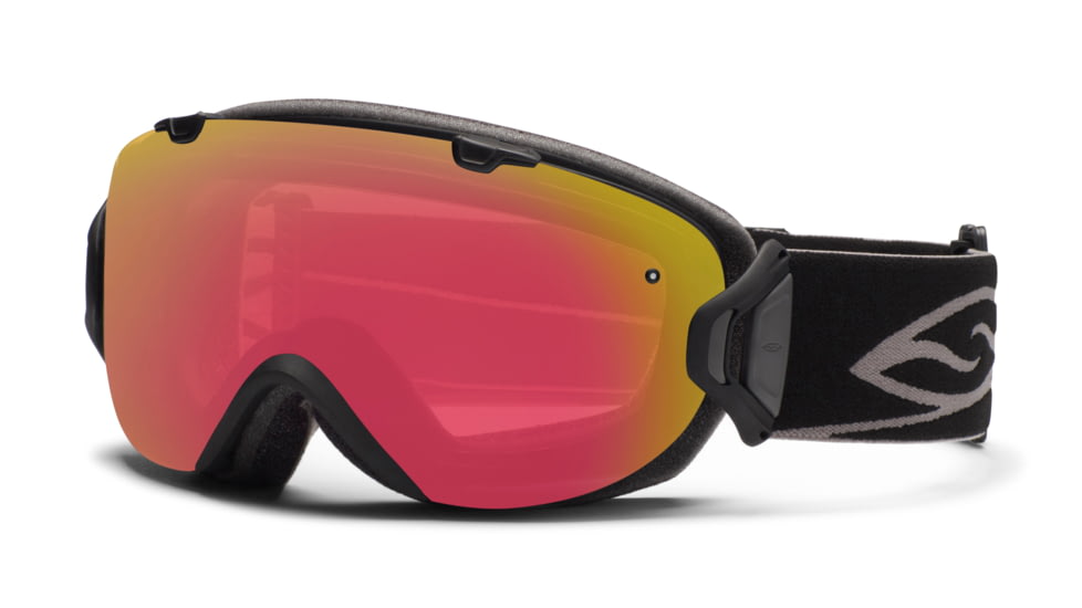 Smith Optics I/OS Snow Goggles - Black Frame w/ Red Sensor and Platinum Lens IS7RZBK12
