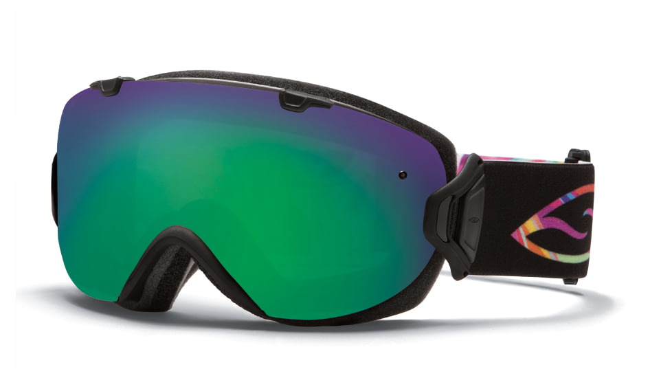 Smith Optics I/OS Snow Goggles - Facemelter Frame w/ Green Sol X and Red Sensor Lens IS7NXFM13