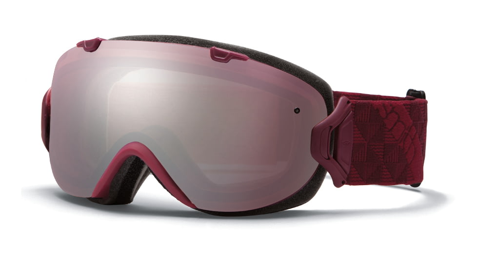 Smith Optics I/OS Snow Goggles - Merlot Motif Frame w/ Ignitor and Blue Sensor Lens IS7IMM13