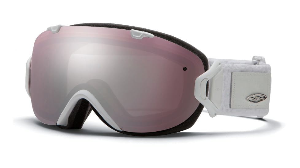 Smith Optics I/OS Snow Goggles - White Danger Frame w/ Ignitor and Blue Sensor Lens IS7IWD13