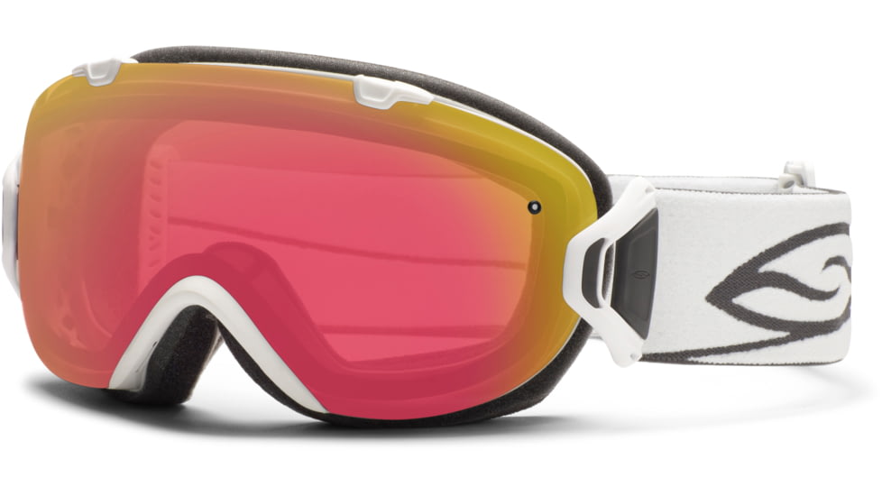Smith Optics I/OS Snow Goggles - White Frame w/ Photochromic Red Sensor and Green Sol X Lens IS7PRZWT12