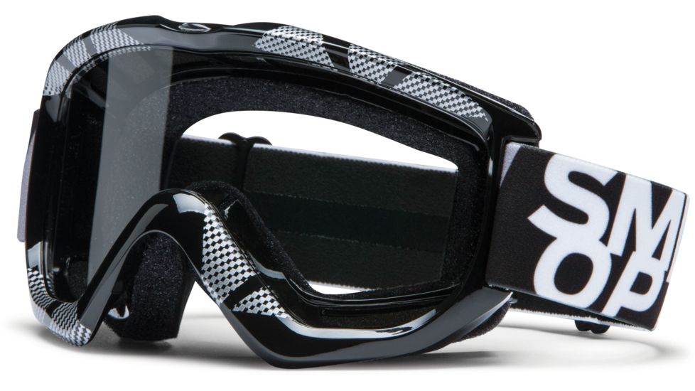Smith Optics Option OTG MX Goggles - Black/Silver Static Frame w/ Clear Anti Fog Lens OP1CFKS13