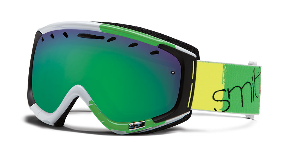 Smith Optics Phase Snow Goggles - Neon Blitz Frame w/ Green Sol X Lens PZ6NXNB13