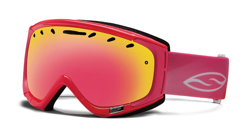 Smith Optics Phase Snow Goggles - Shocking Pink Blockade Frame w/ Red Sensor Lens PZ6RZPB13
