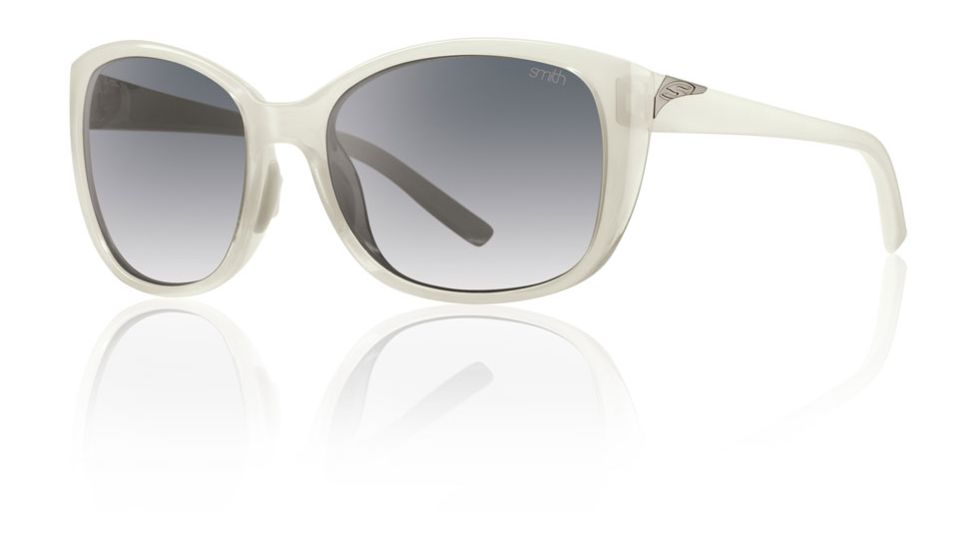 Smith Optics Womens Lookout Sunglasses - Vintage White Frame w/ Gray Green Lens LTPCGNVW