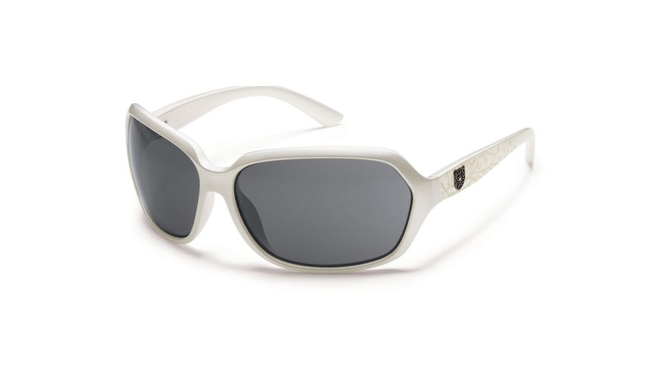 Suncloud Polarized Optics Empress Sunglasses - Pearl Lase Frame and Gray Polarized Polycarbonate Lens S-EMPPGYPLZ