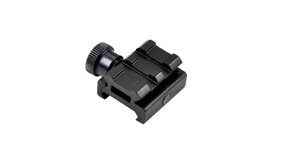 Sniper 2 Slot Low Profile Riser Tactical Rail Mount, Black MRSSL2