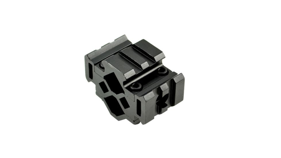 Sniper 2 Slot Riser Barrel Mount w/ Laser / Flashlight Mount, Black, Clamping Range: Diameter .51 in - .78 in MBR02