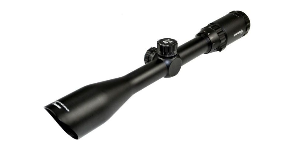 Sniper 3-9x40mm Scope w/ Front AO Adjustment and RGB Tri Illumination Mil Rifle Scope, Black LT3-9x40AOL