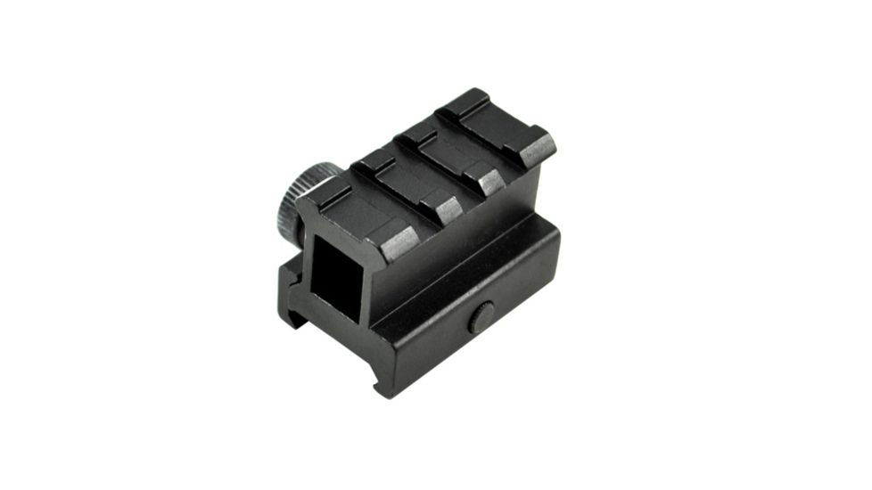 Sniper 3 Slot High Profile Riser Rifle Scope Mount, Black MRSSH3