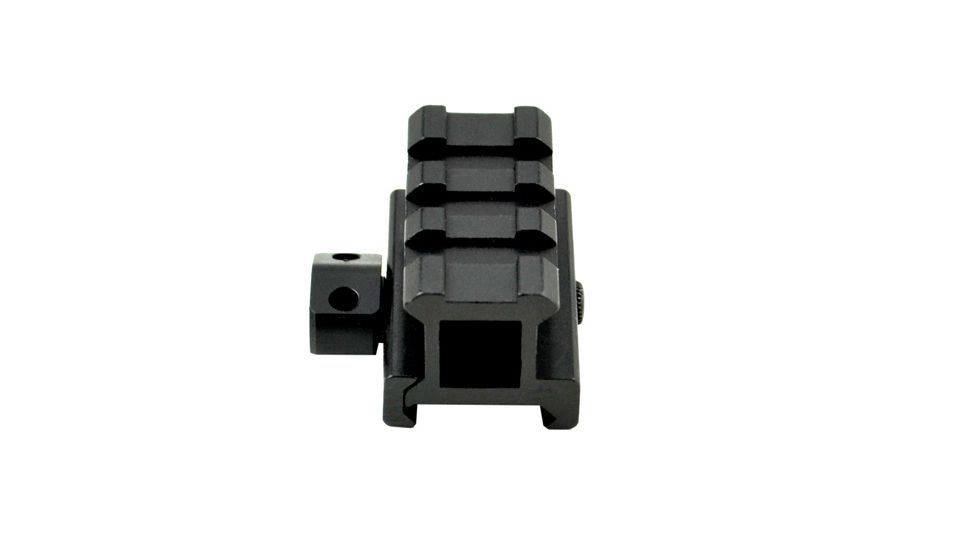 Sniper 3 Slot Medium Profile Riser Tactical Rail Mount, Black MRSSM3