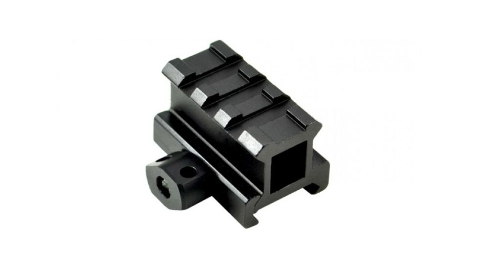 Sniper 3 Slot Medium Profile Riser Tactical Rail Mount, Black MRSSM3