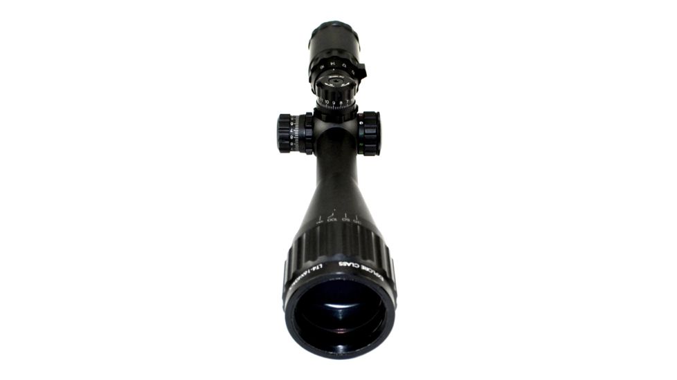 Sniper 4-16x40mm Rifle Scope w/ Front AO Adjustment, QTA W/E, RGB Tri-Illumination Mil Dot, Black LT4-16X40AOL