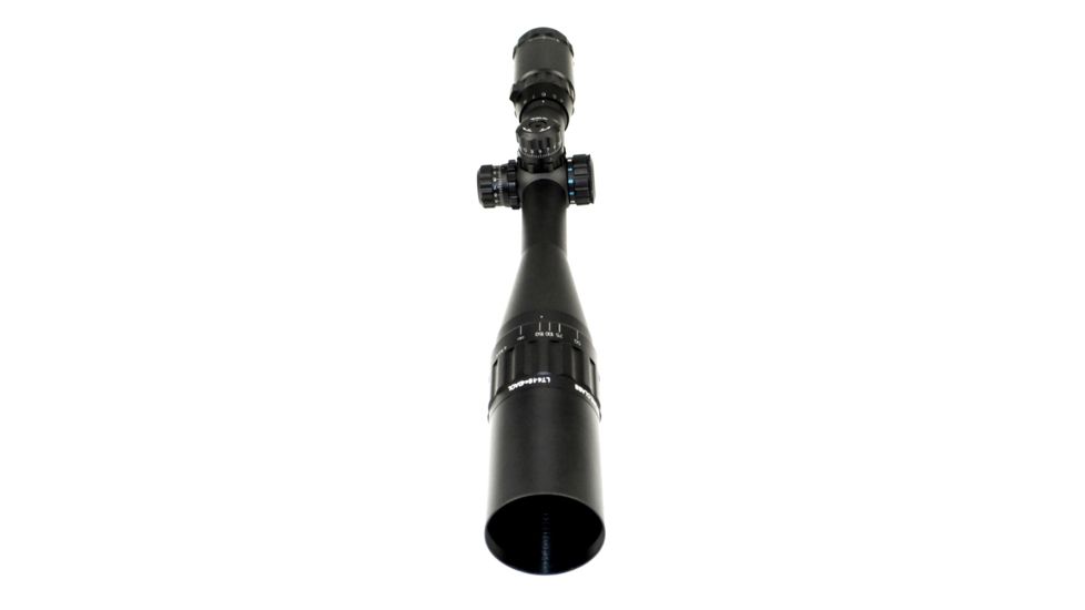 Sniper 4-16x40mm Rifle Scope w/ Front AO Adjustment, QTA W/E, RGB Tri-Illumination Mil Dot, Black LT4-16X40AOL