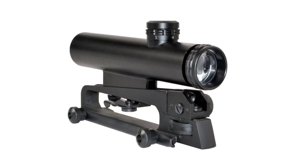 Sniper Grunt 4X20mm Compact Scope W/E w/ Mil Dot Rifle Scope, Black LT4X20