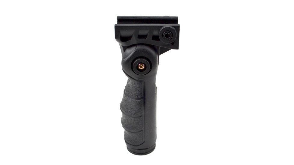 Sniper 5 Position Folding Foregrip Grip w/ Storage, Molded Finger Grooves, Polymer, Black GP08