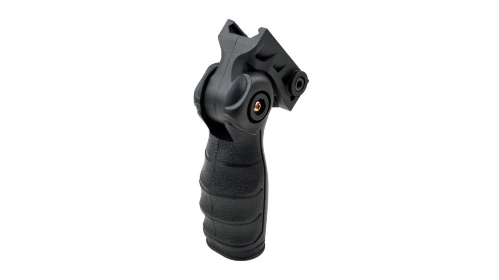Sniper 5 Position Folding Foregrip Grip w/ Storage, Molded Finger Grooves, Polymer, Black GP08