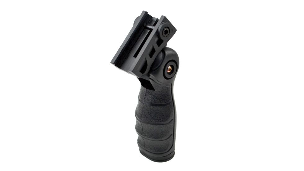 Sniper 5 Position Folding Foregrip Grip w/ Storage, Molded Finger Grooves, Polymer, Black GP08