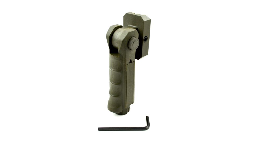 Sniper 5 Positions Tactical Firearm Grip Short Front Holder w/ Compartment, Green GP02-G