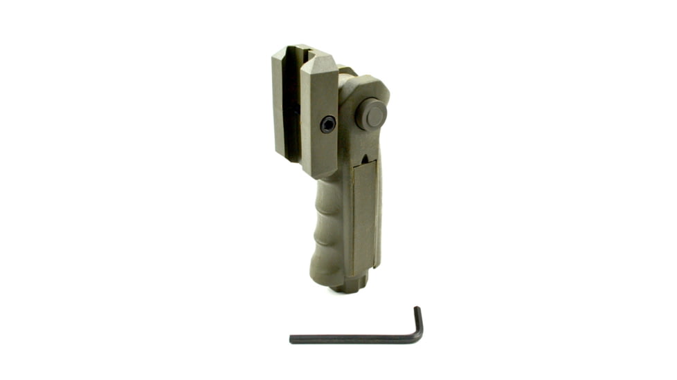 Sniper 5 Positions Tactical Firearm Grip Short Front Holder w/ Compartment, Green GP02-G