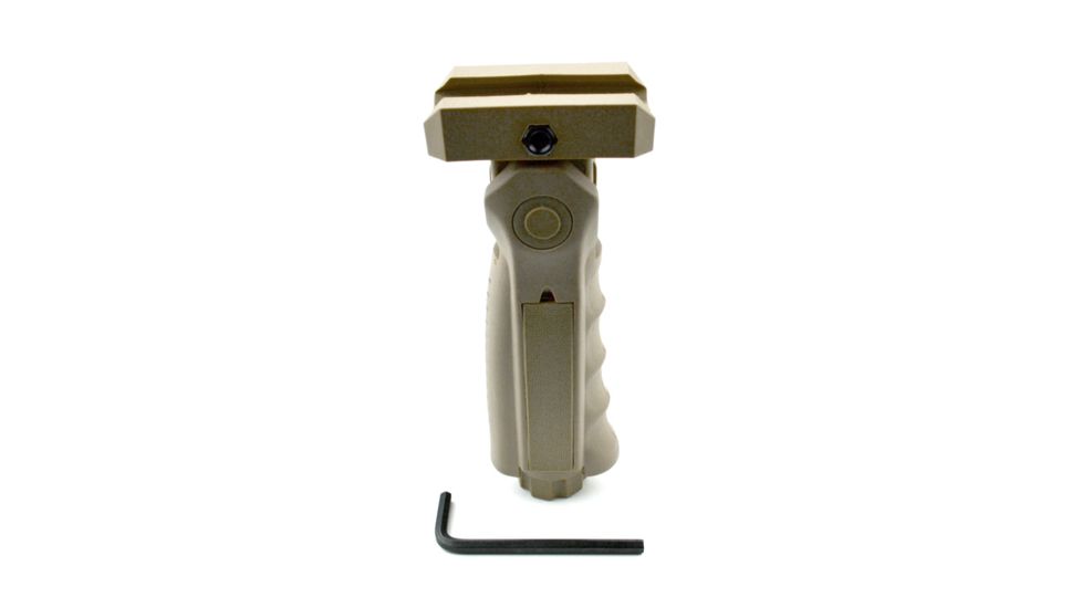 Sniper 5 Positions Tactical Firearm Grip Short Front Holder w/ Compartment, Tan GP02-T