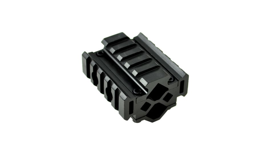 Sniper 5 Slot Barrel Mount w/ Laser / Flashlight Mount, Black, Clamping Range: Diameter .51 in - .78 in MBR05