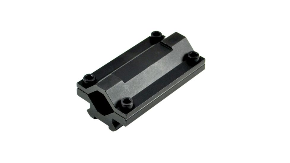 Sniper 5 Slot Tactical Rail Barrel Mount for 0.51 in - 0.78 in, Picatinny / Weaver Rail, Black MBR5S