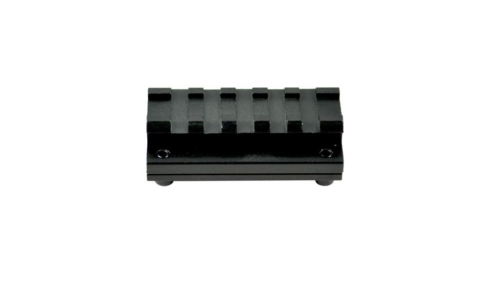 Sniper 5 Slot Tactical Rail Barrel Mount for 0.51 in - 0.78 in, Picatinny / Weaver Rail, Black MBR5S