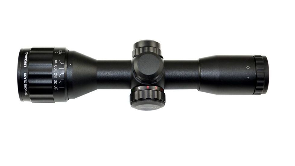 Sniper 6X32MM Compact CQB Rifle Scope, Front AO Adjustment, RGB Mil Dot, Black LT6x32MAOL