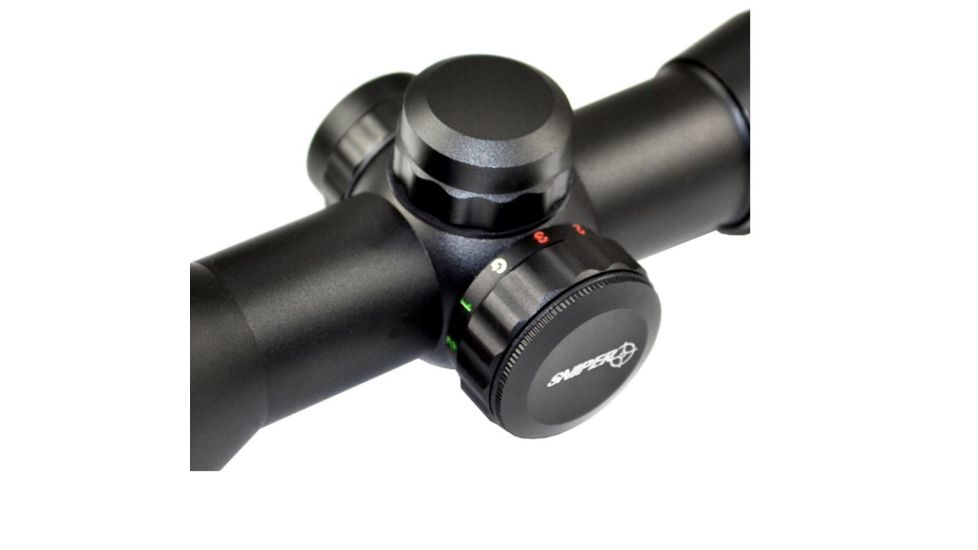 Sniper 6X32MM Compact CQB Rifle Scope, Front AO Adjustment, RGB Mil Dot, Black LT6x32MAOL