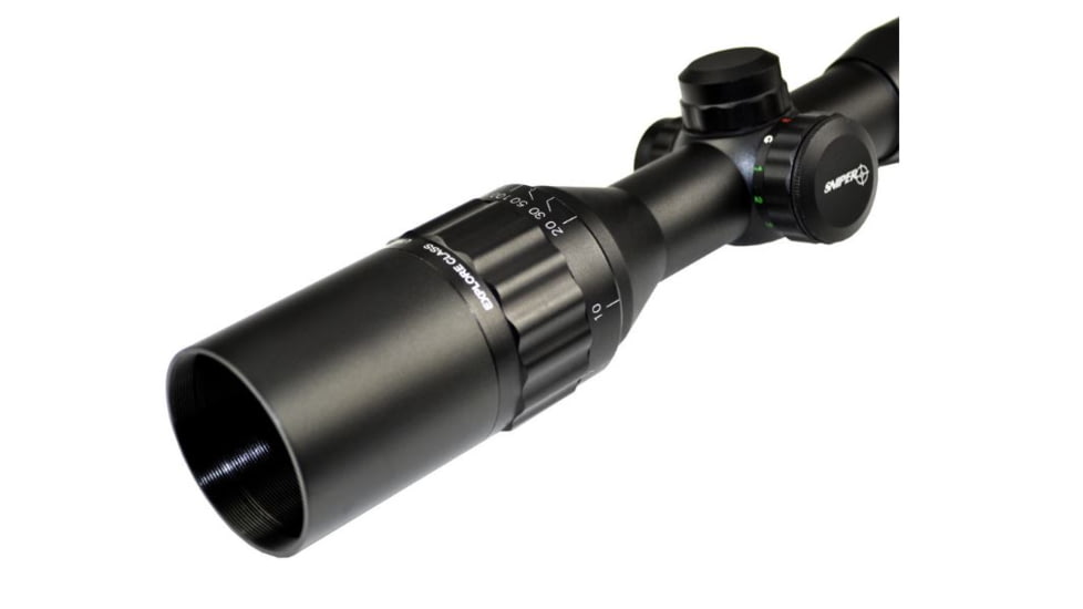 Sniper 6X32MM Compact CQB Rifle Scope, Front AO Adjustment, RGB Mil Dot, Black LT6x32MAOL