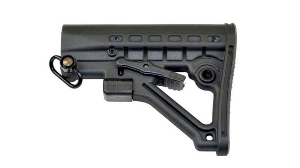 Sniper Advanced Carbine Military Spec. Deluxe Style Collapsible Buttstock, Black, Medium AAST06