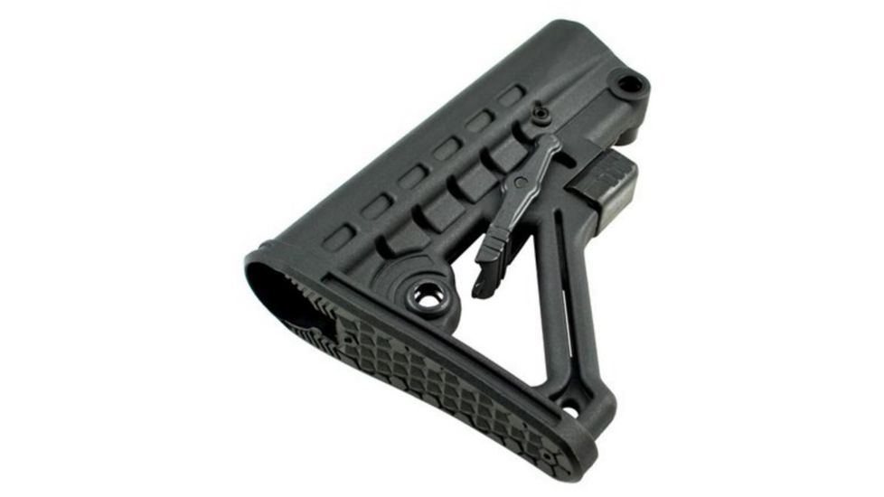 Sniper Advanced Carbine Military Spec. Deluxe Style Collapsible Buttstock, Black, Medium AAST06