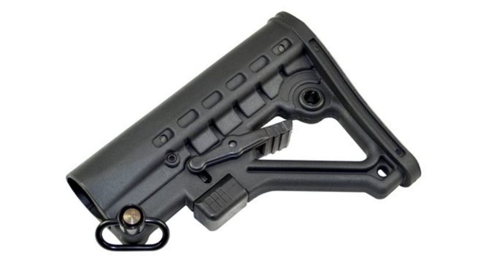 Sniper Advanced Carbine Military Spec. Deluxe Style Collapsible Buttstock, Black, Medium AAST06
