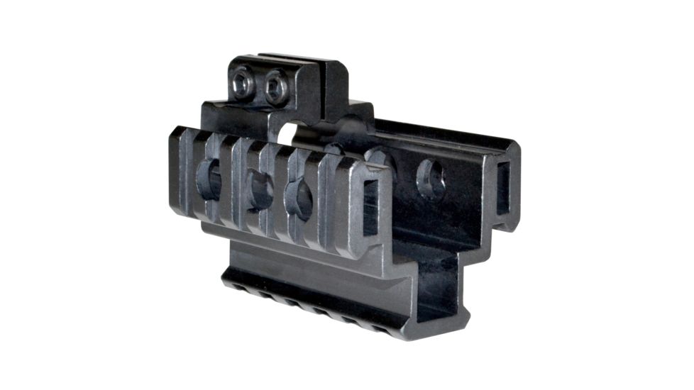 Sniper AR-15 4/15 Tri Rail Barrel Mount for Front Sight Attachment, Picatinny, Aluminum, Matte Black MBRTR