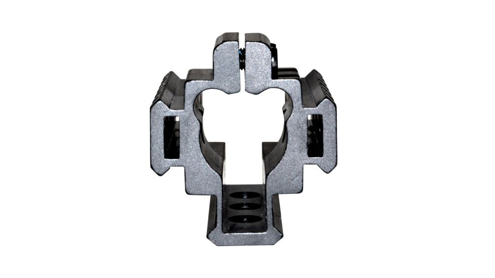 Sniper AR-15 4/15 Tri Rail Barrel Mount for Front Sight Attachment, Picatinny, Aluminum, Matte Black MBRTR