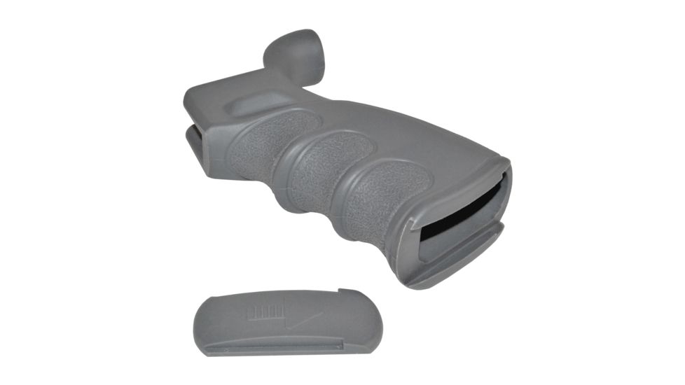Sniper AR-15 Rear Pistol Grip, Beavertail Design, Molded Finger Grooves, Grey GP20-GREY