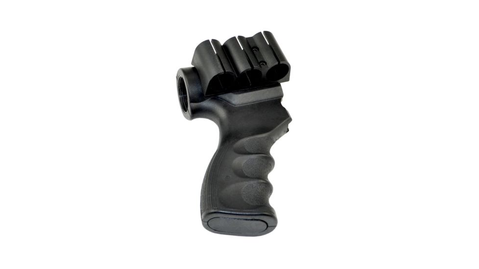 Sniper AR-15 Style Stock Adapter w/ Pistol Grip Integrated 3 Shotgun Ammo Holder, Black, For Remington 870 GP21