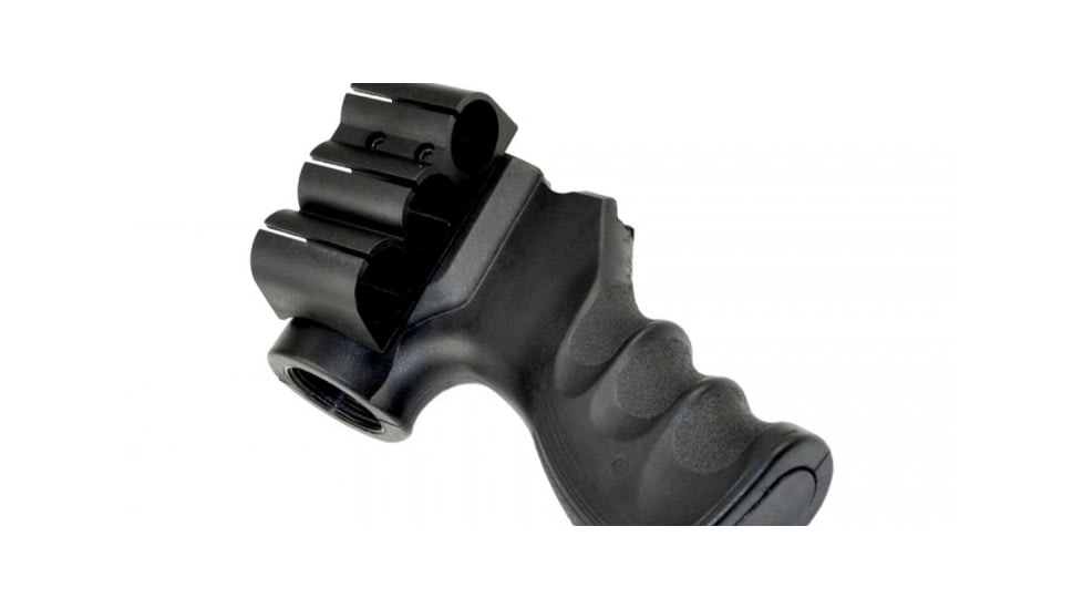 Sniper AR-15 Style Stock Adapter w/ Pistol Grip Integrated 3 Shotgun Ammo Holder, Black, For Remington 870 GP21