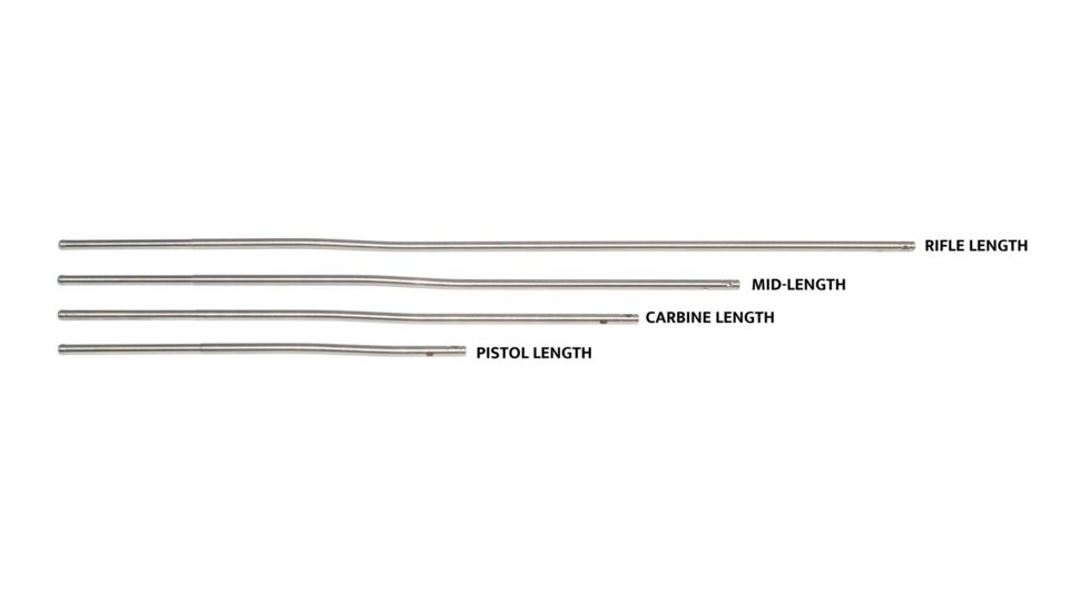 Sniper AR .223 Steel Gas Tube w/Roll Pin, Pistol Length 6.75 in, Stainless, small GT01