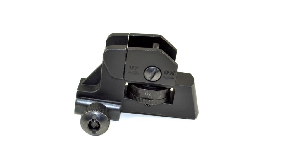 Sniper AR Complete Top Mounted Fixed Rear Sight, Black, MDTRS02