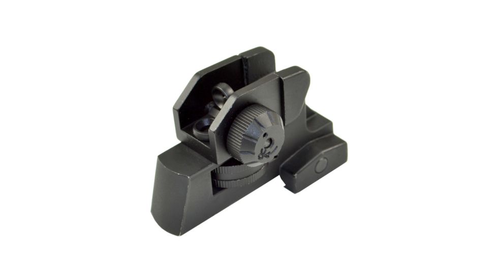 Sniper AR Complete Top Mounted Fixed Rear Sight, Black, MDTRS02