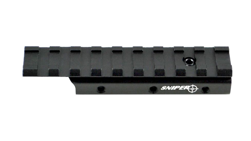 Sniper AR Style Flat Top Extended Dovetail / Picatinny Adapter, Black MAPRA