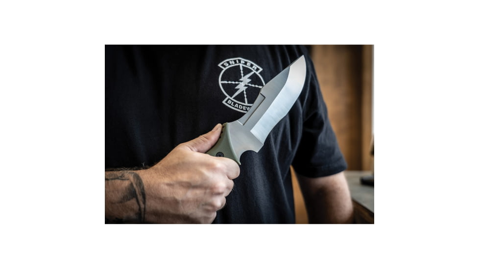 Sniper Bladeworks Mamu Fixed Blade OD/Satin